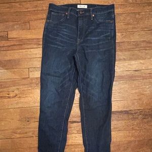 Madewell 10” High-Rise Skinny Jeans for Cold Weather—MOVING SALE